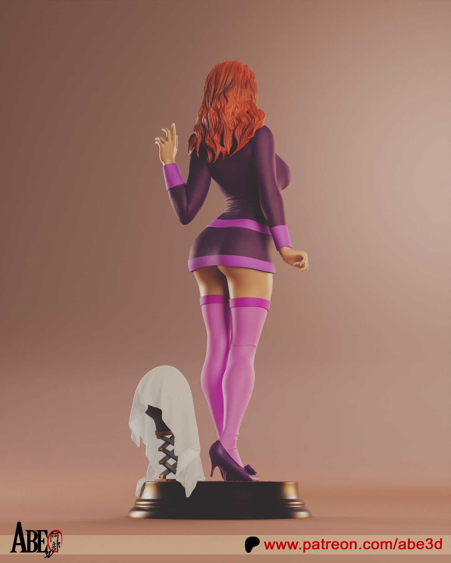 Velma and Daphne - Unassembled and Unpainted Garage Kit - Model Designed by Abe3d