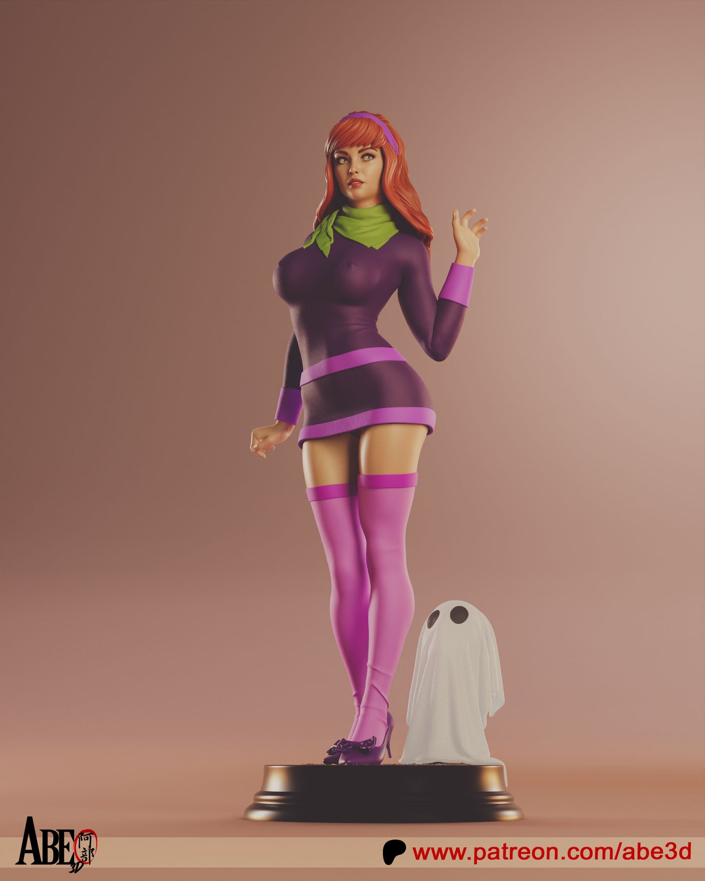 Velma and Daphne - Unassembled and Unpainted Garage Kit - Model Designed by Abe3d