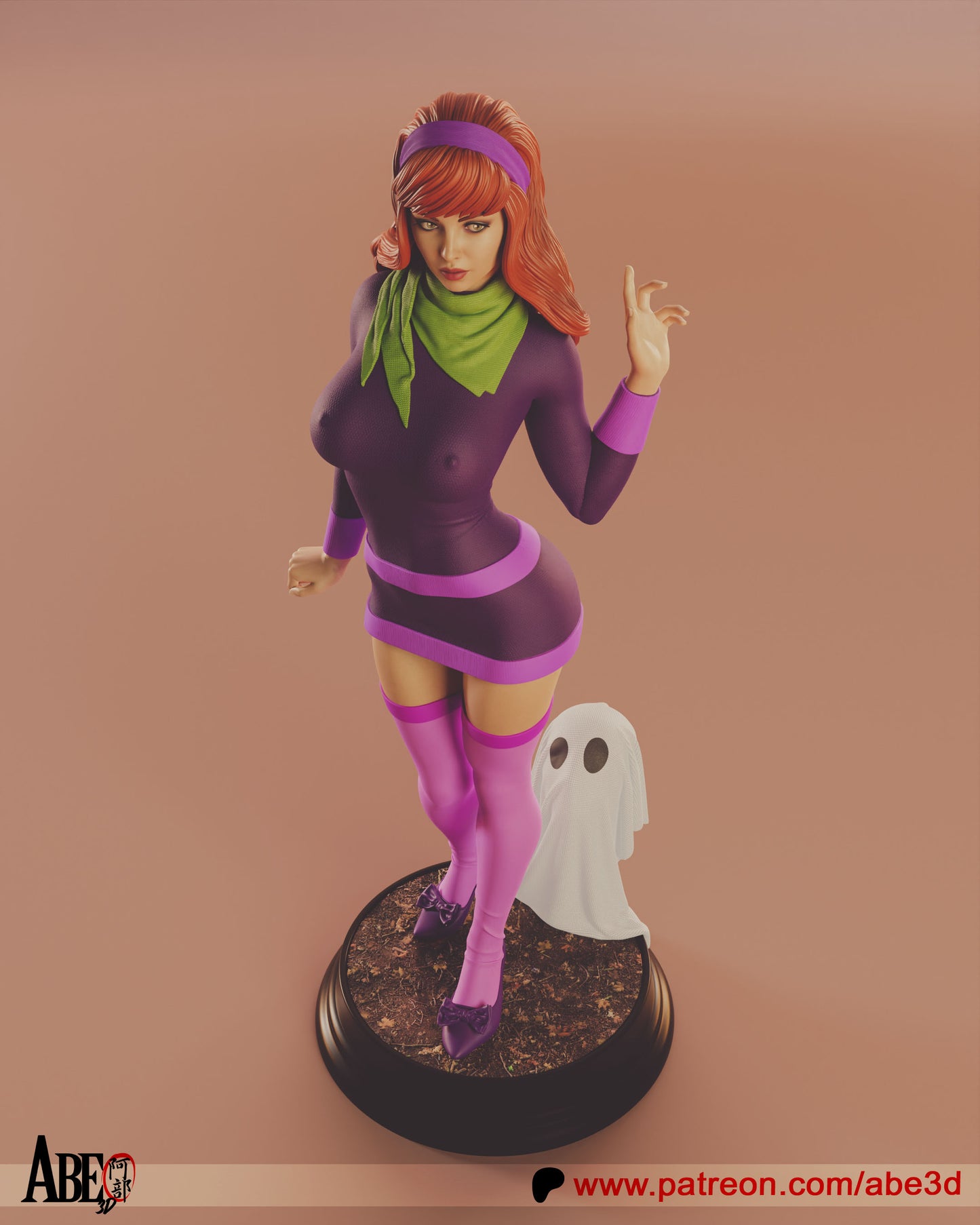 Velma and Daphne - Unassembled and Unpainted Garage Kit - Model Designed by Abe3d