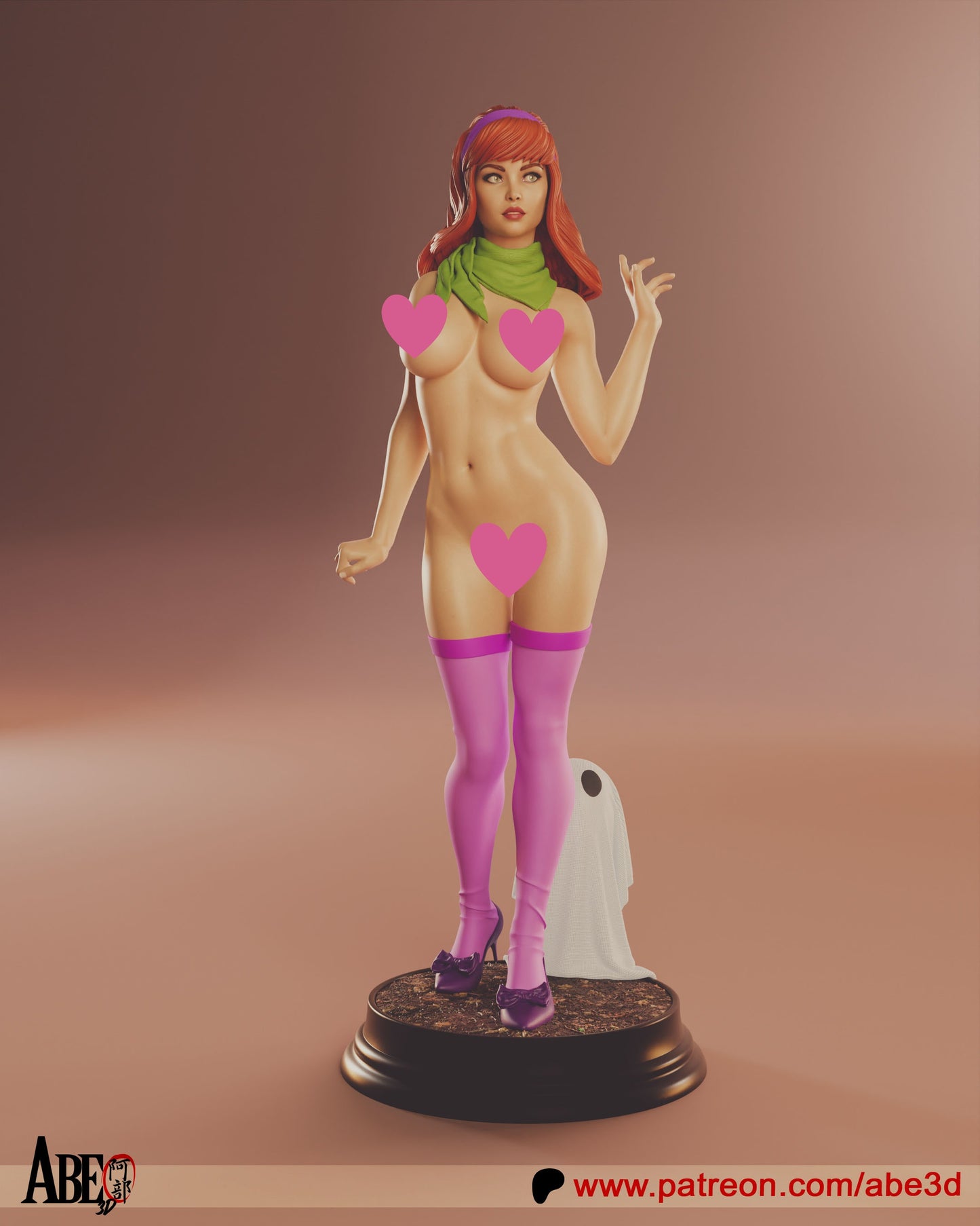 Velma and Daphne NSFW - Unassembled and Unpainted Garage Kit - Model Designed by Abe3D