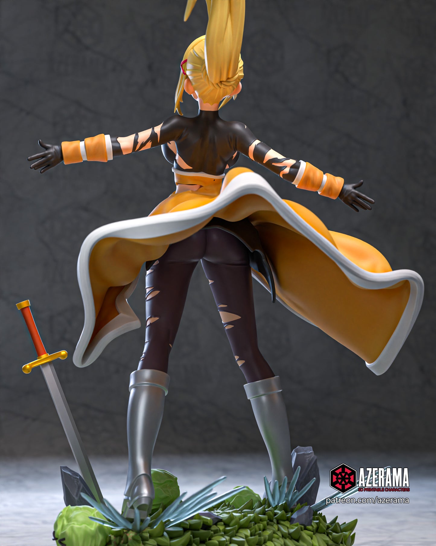 Darkness - Unassembled and Unpainted Garage Kit - Model Designed by Azerama