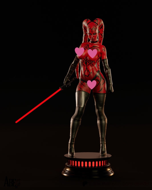 Darth Talon NSFW - Unassembled and Unpainted Garage Kit - Model Designed by Abe3d