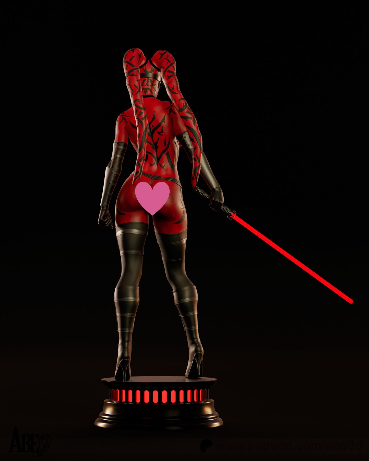 Darth Talon NSFW - Unassembled and Unpainted Garage Kit - Model Designed by Abe3d