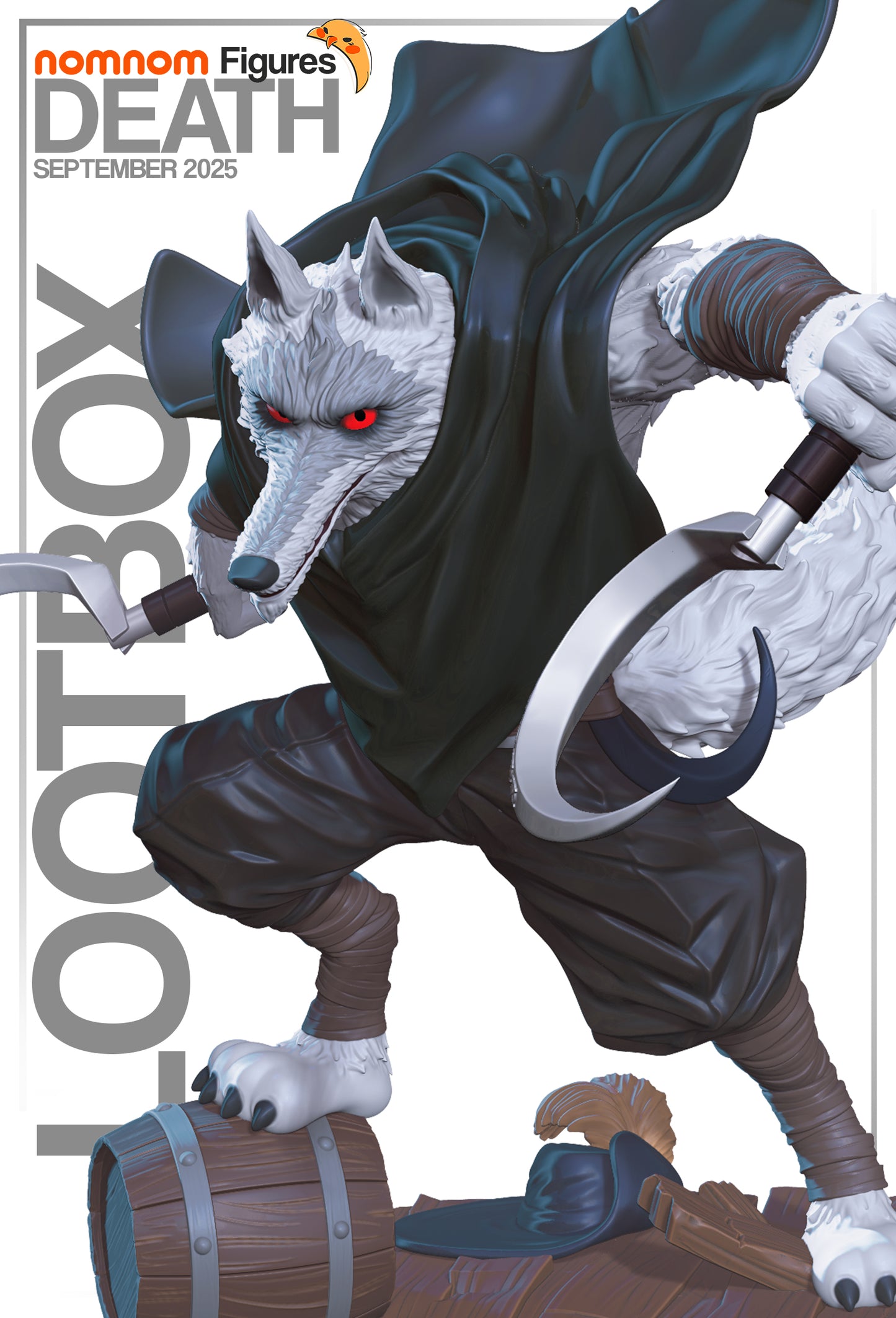 Death (Puss n Boots) - Unassembled and Unpainted Garage Kit - Model Designed by NomNom Figures