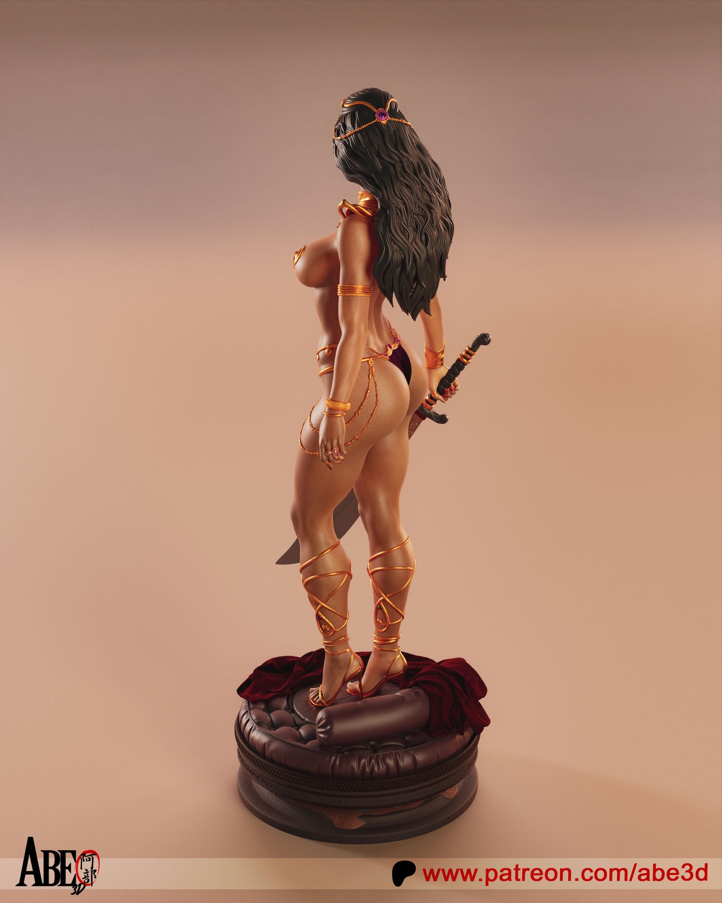 Dejah NSFW - Unassembled and Unpainted Garage Kit - Model Designed by Abe3d
