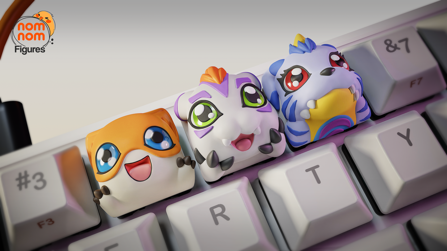 Digimon KeyCap - UNPAINTED - Model Designed by NomNom Figures