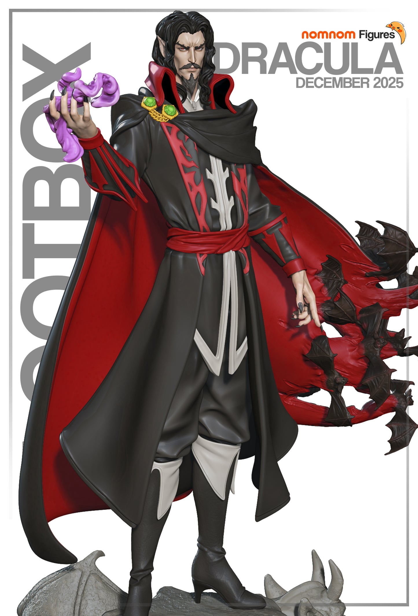 Dracula - Unassembled and Unpainted Garage Kit - Model Designed by Nomnom Figures
