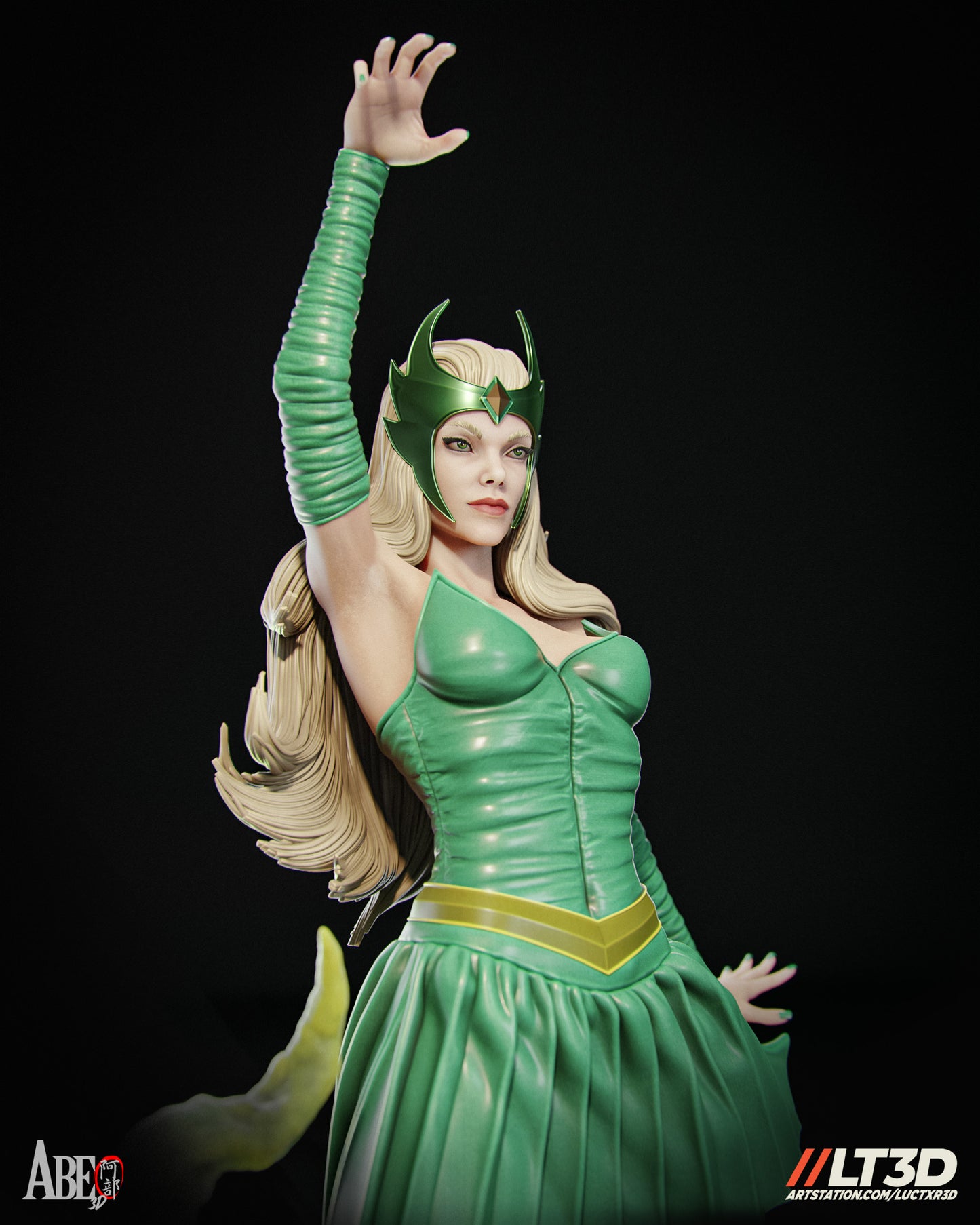 Enchantress - Unassembled and Unpainted Garage Kit - Model Designed by Abe3d/LT3D