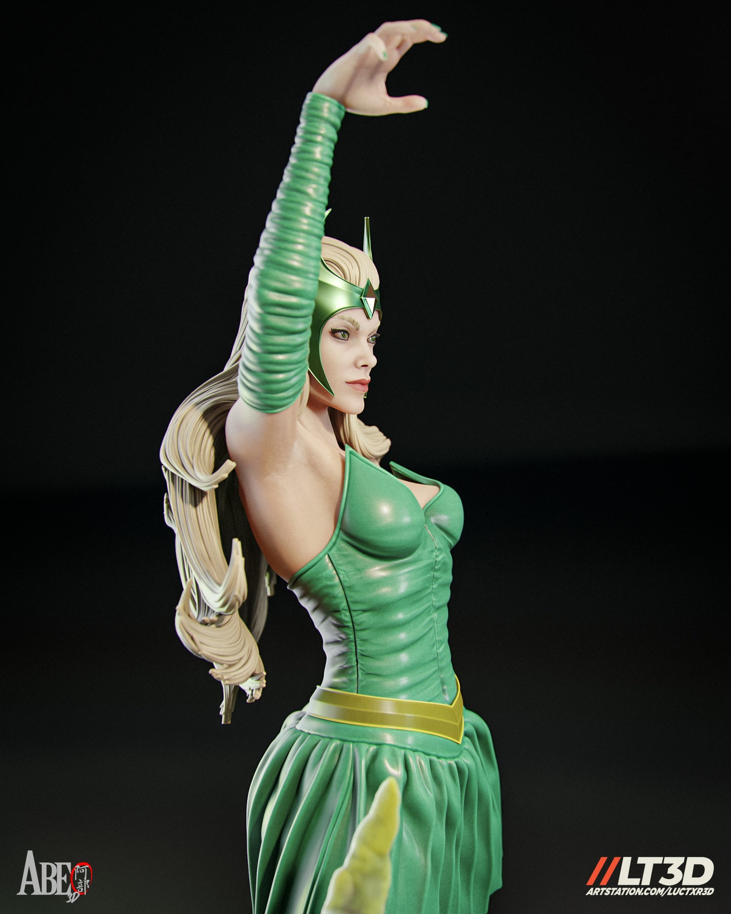 Enchantress - Unassembled and Unpainted Garage Kit - Model Designed by Abe3d/LT3D