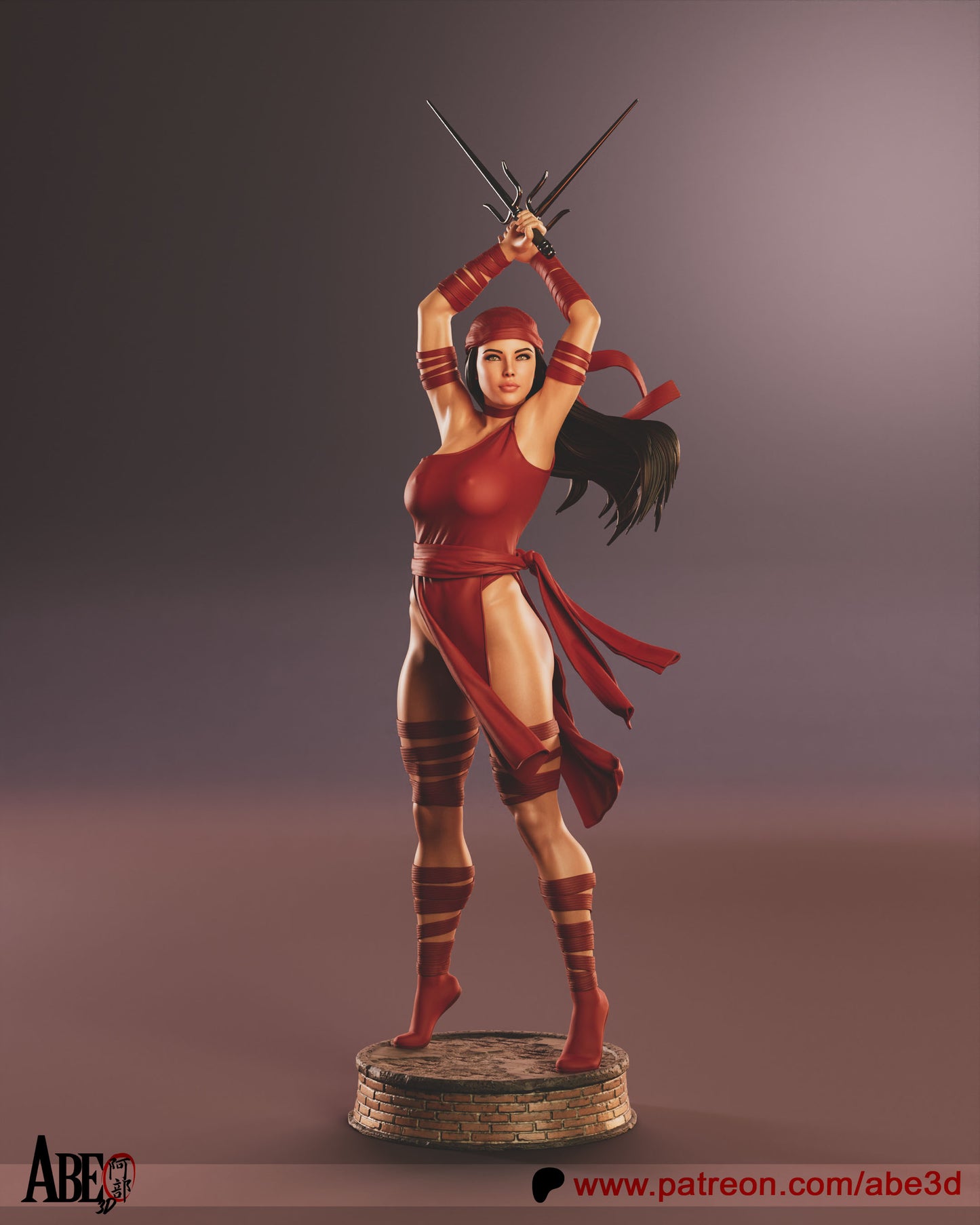 Elektra - Unassembled and Unpainted Garage Kit - Model Designed by Abe3d