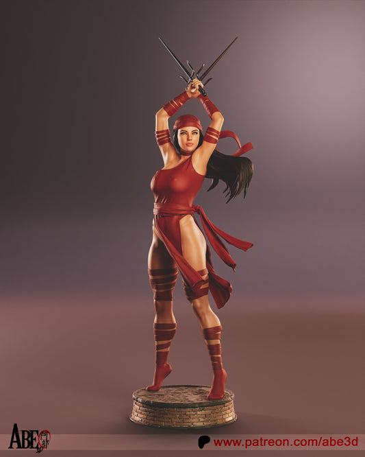 Elektra - Unassembled and Unpainted Garage Kit - Model Designed by Abe3d