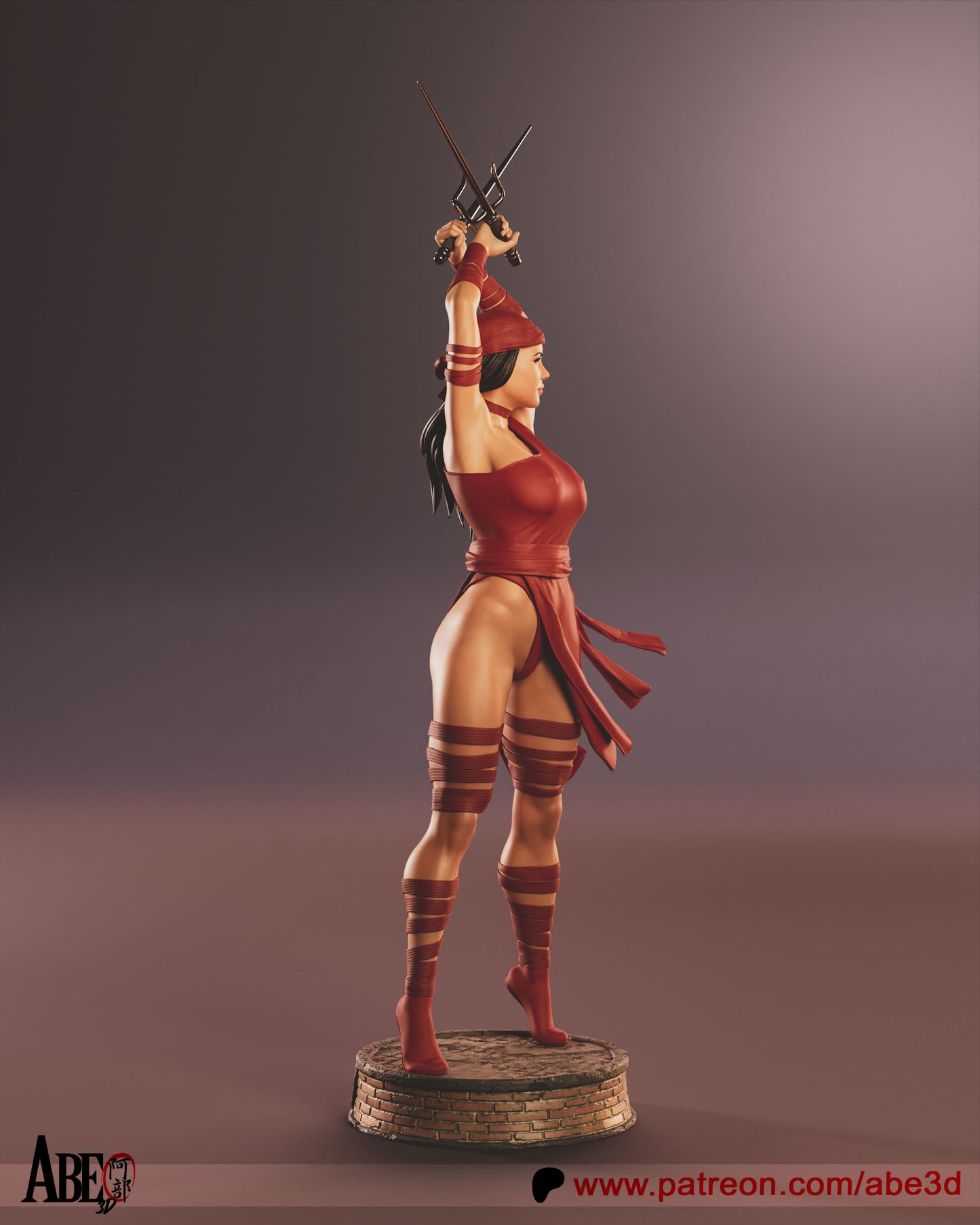 Elektra - Unassembled and Unpainted Garage Kit - Model Designed by Abe3d