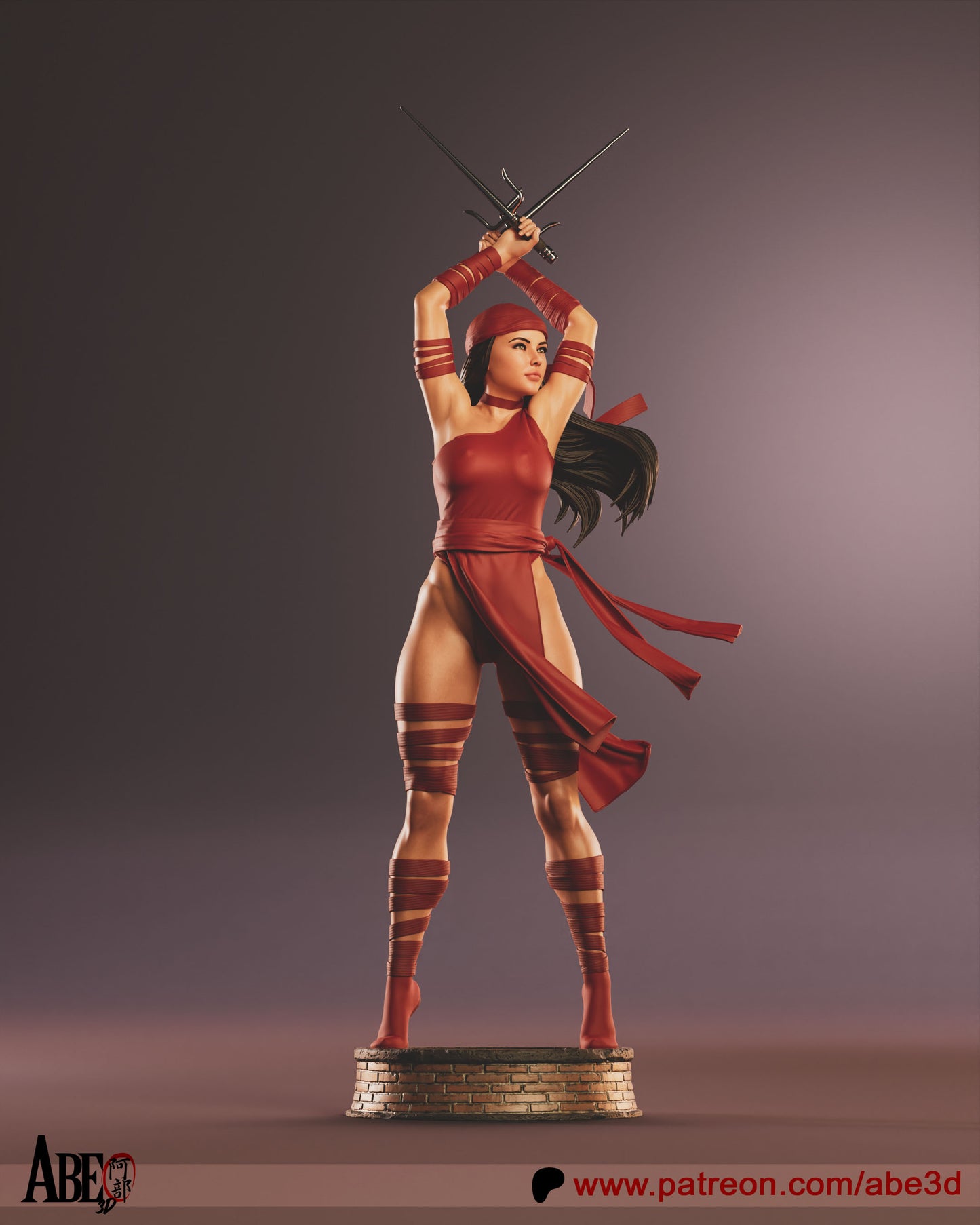 Elektra - Unassembled and Unpainted Garage Kit - Model Designed by Abe3d
