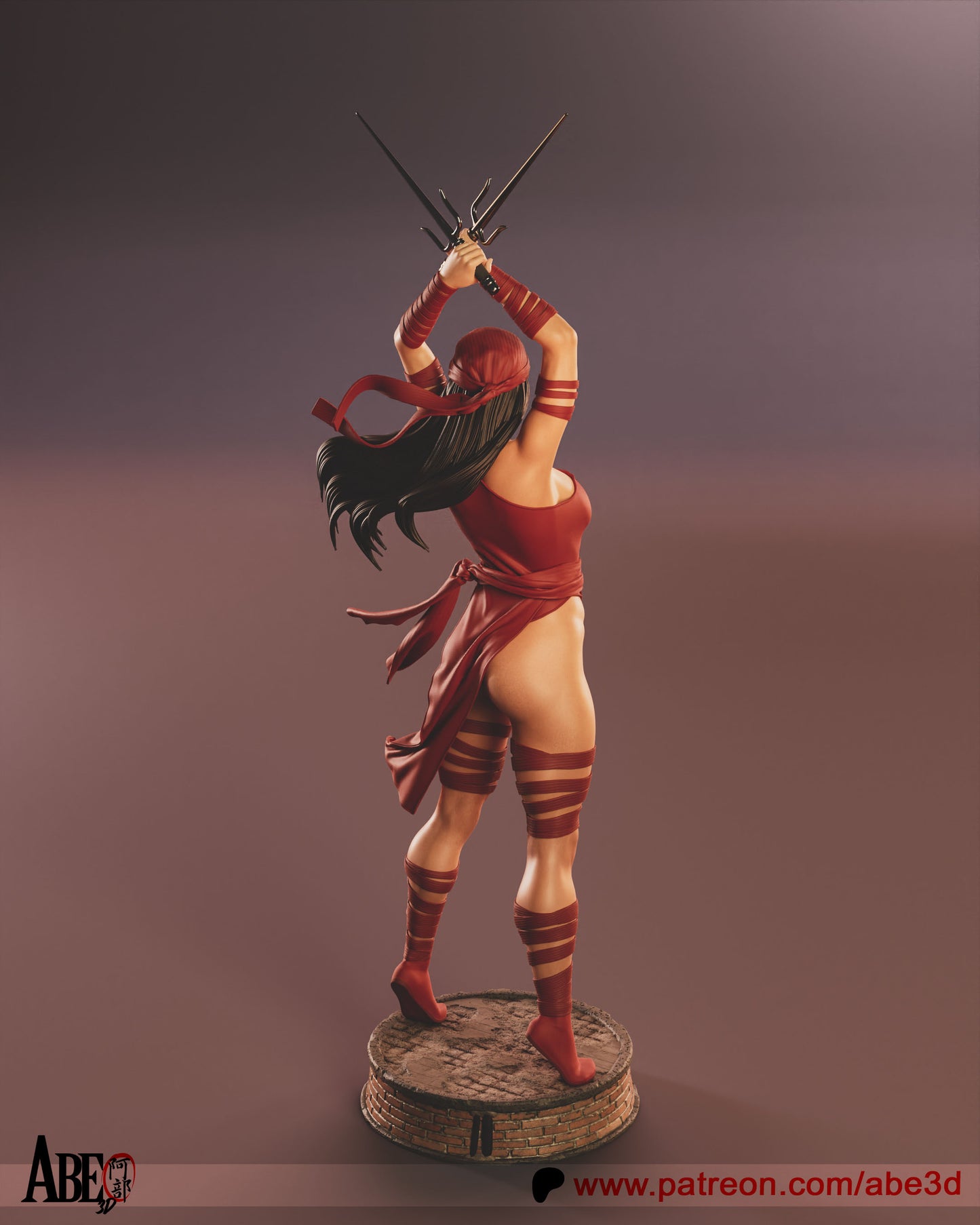 Elektra - Unassembled and Unpainted Garage Kit - Model Designed by Abe3d