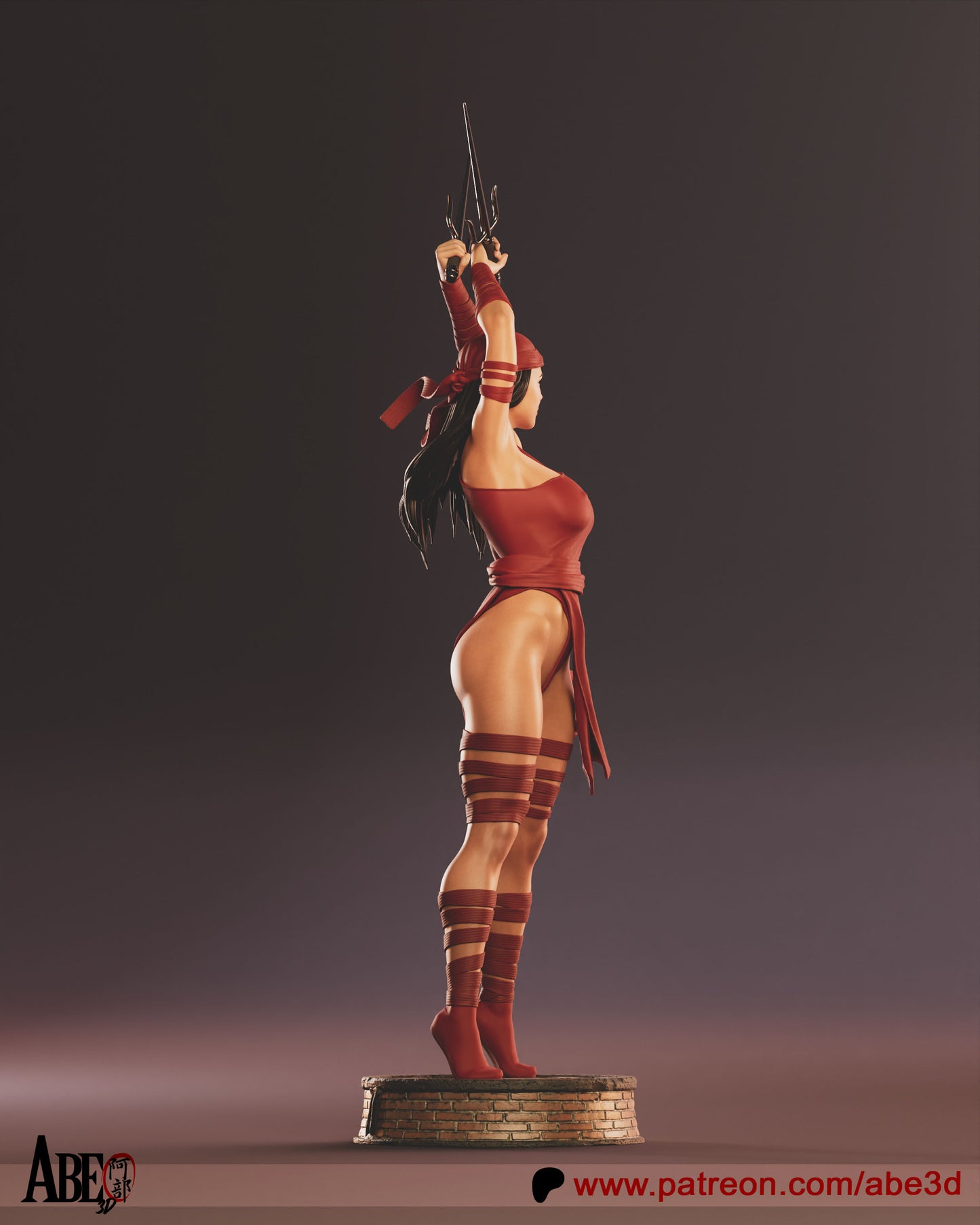 Elektra - Unassembled and Unpainted Garage Kit - Model Designed by Abe3d