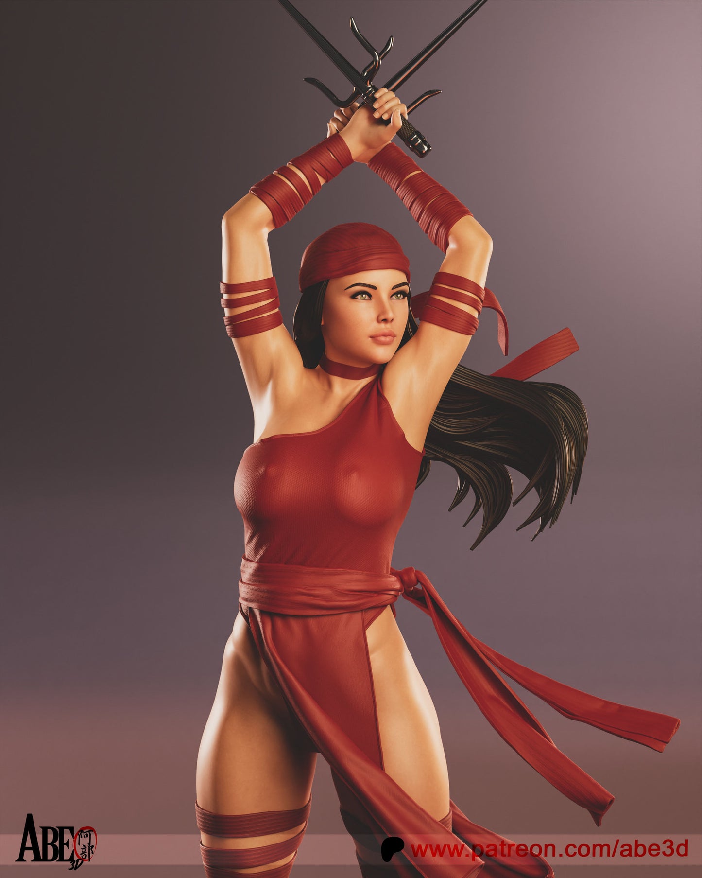 Elektra - Unassembled and Unpainted Garage Kit - Model Designed by Abe3d