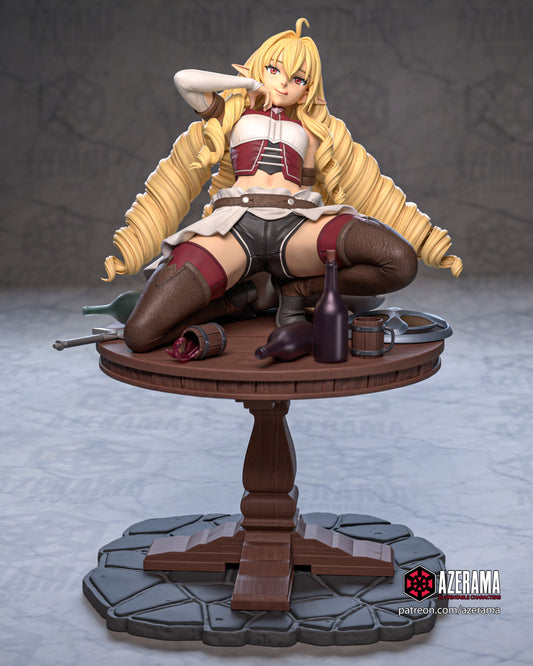 Elinalise - Unassembled and Unpainted Garage Kit - Model Designed by Azerama
