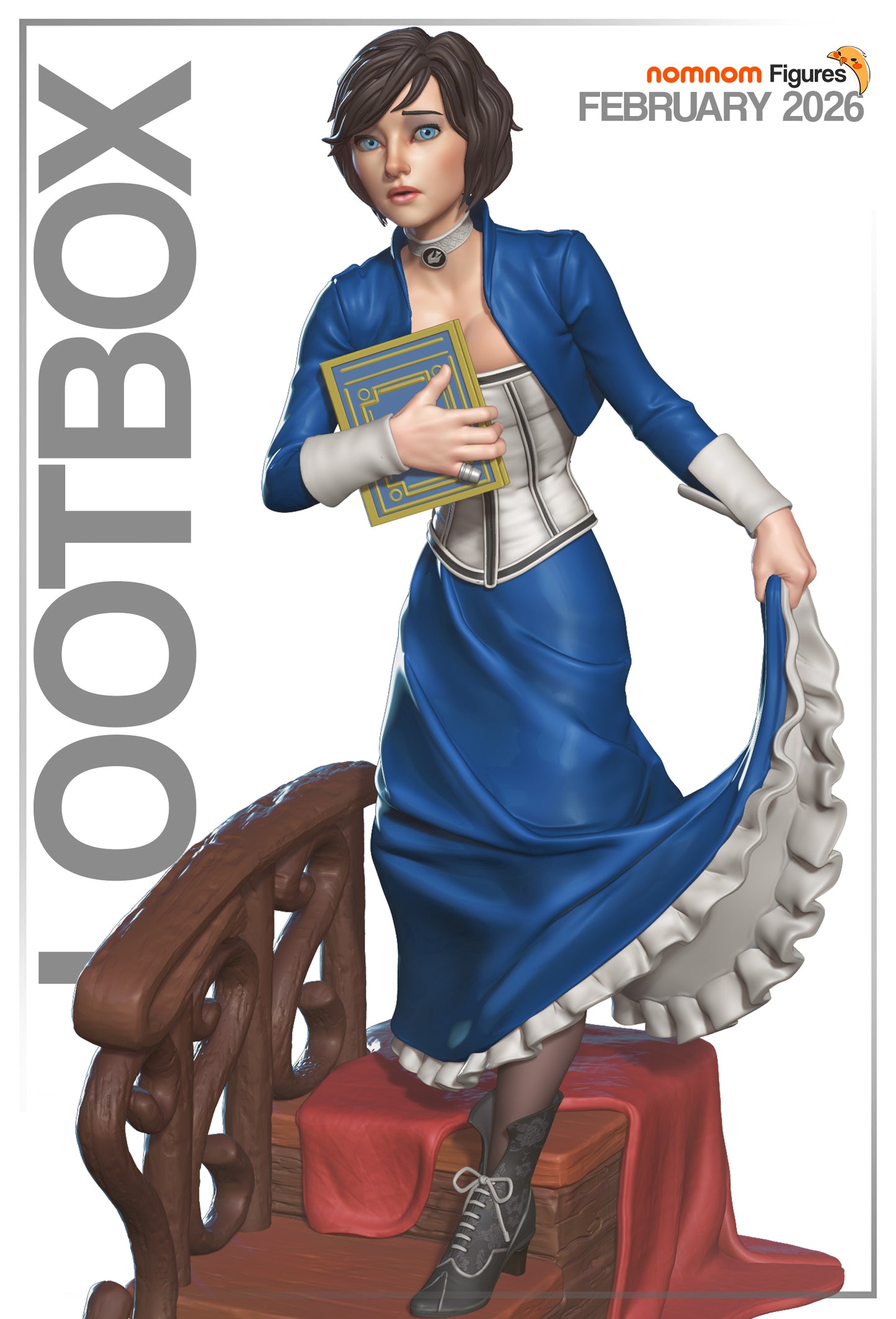 Elizabeth - Unassembled and Unpainted Garage Kit - Model Designed by NomNom Figures