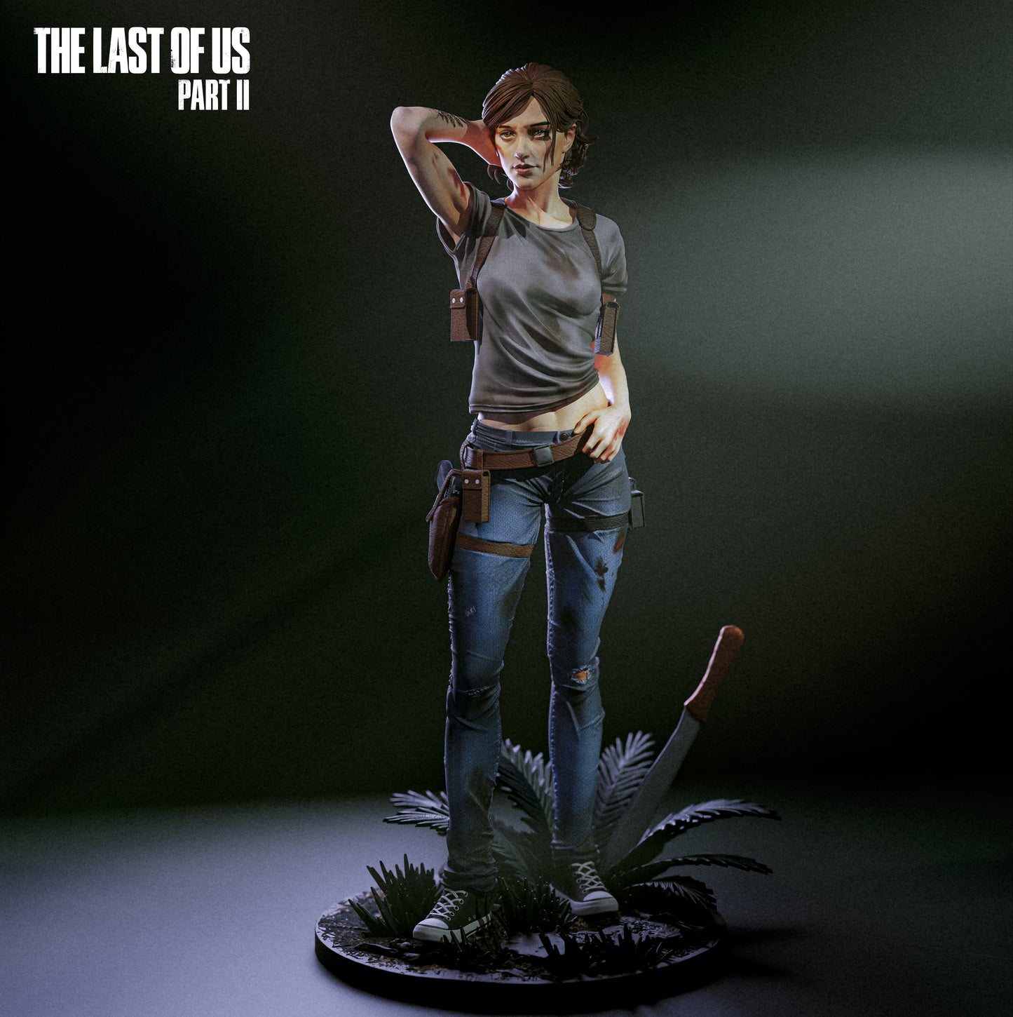 Ellie - Unassembled and Unpainted Garage Kit - Model Designed by Abe3D/Sakosigue