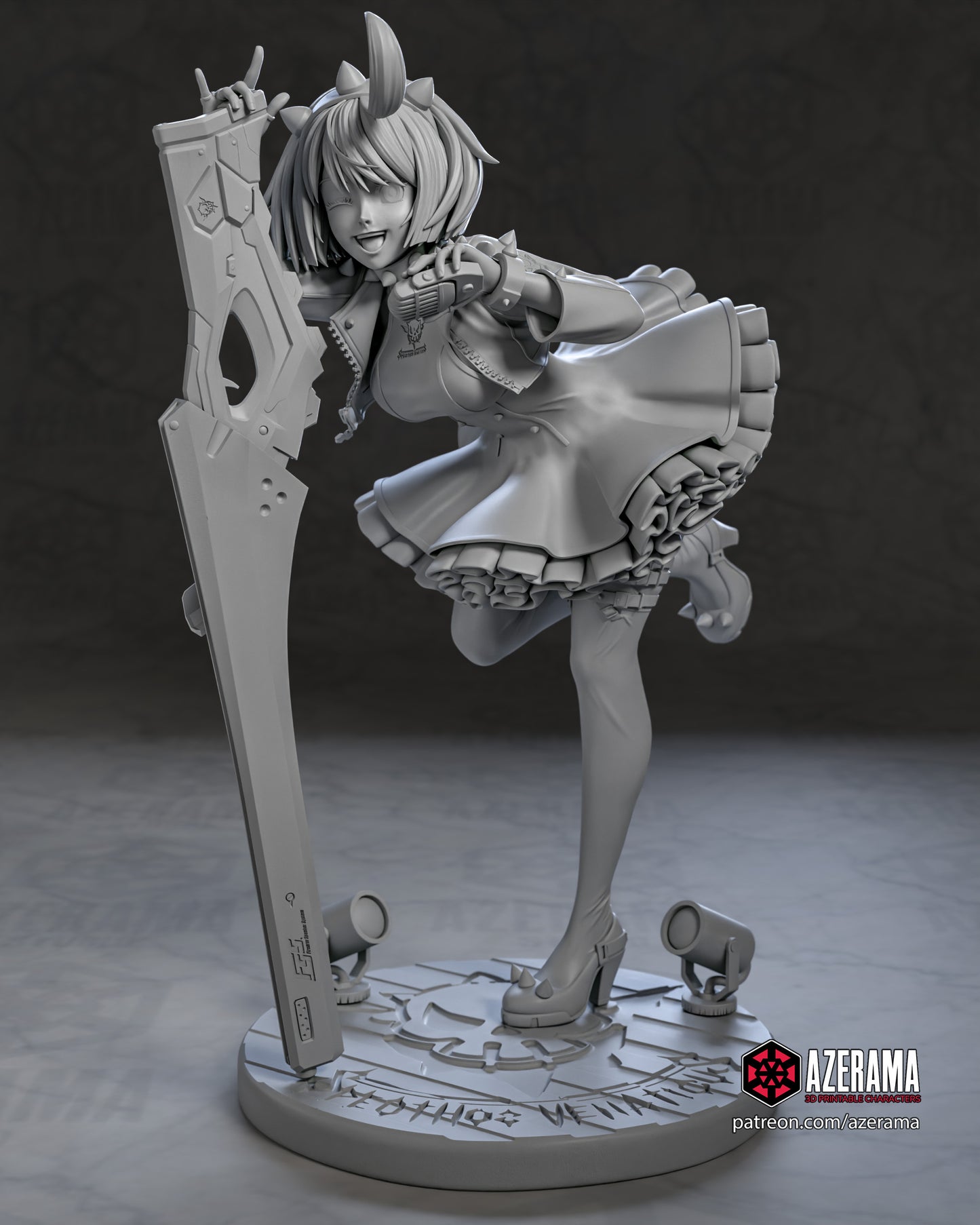 Elphet - Unassembled and Unpainted Garage Kit - Model Designed by Azerama