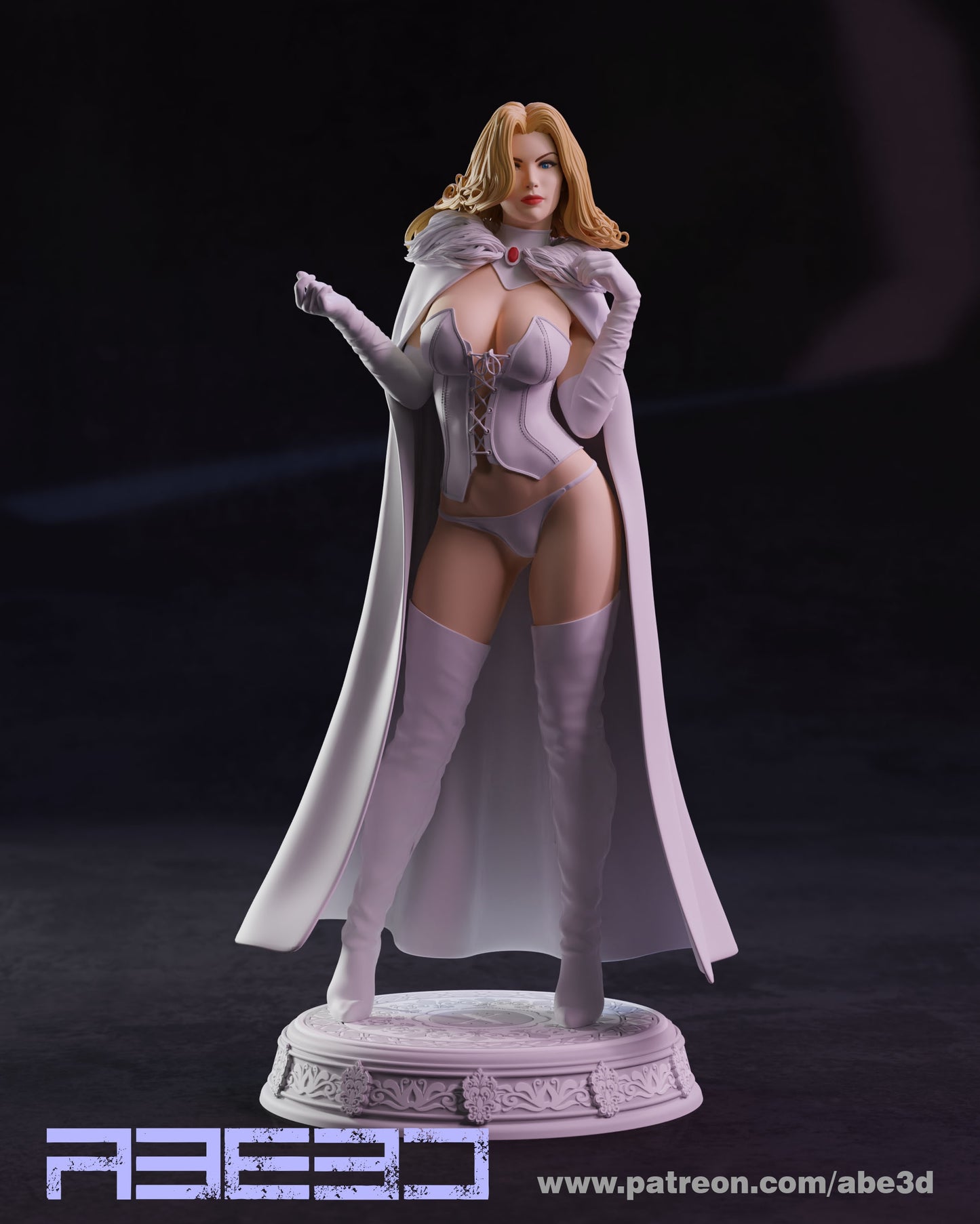 Emma - Unassembled and Unpainted Garage Kit - Model Designed by Abe3d (VARIANT PARTS INCLUDED)
