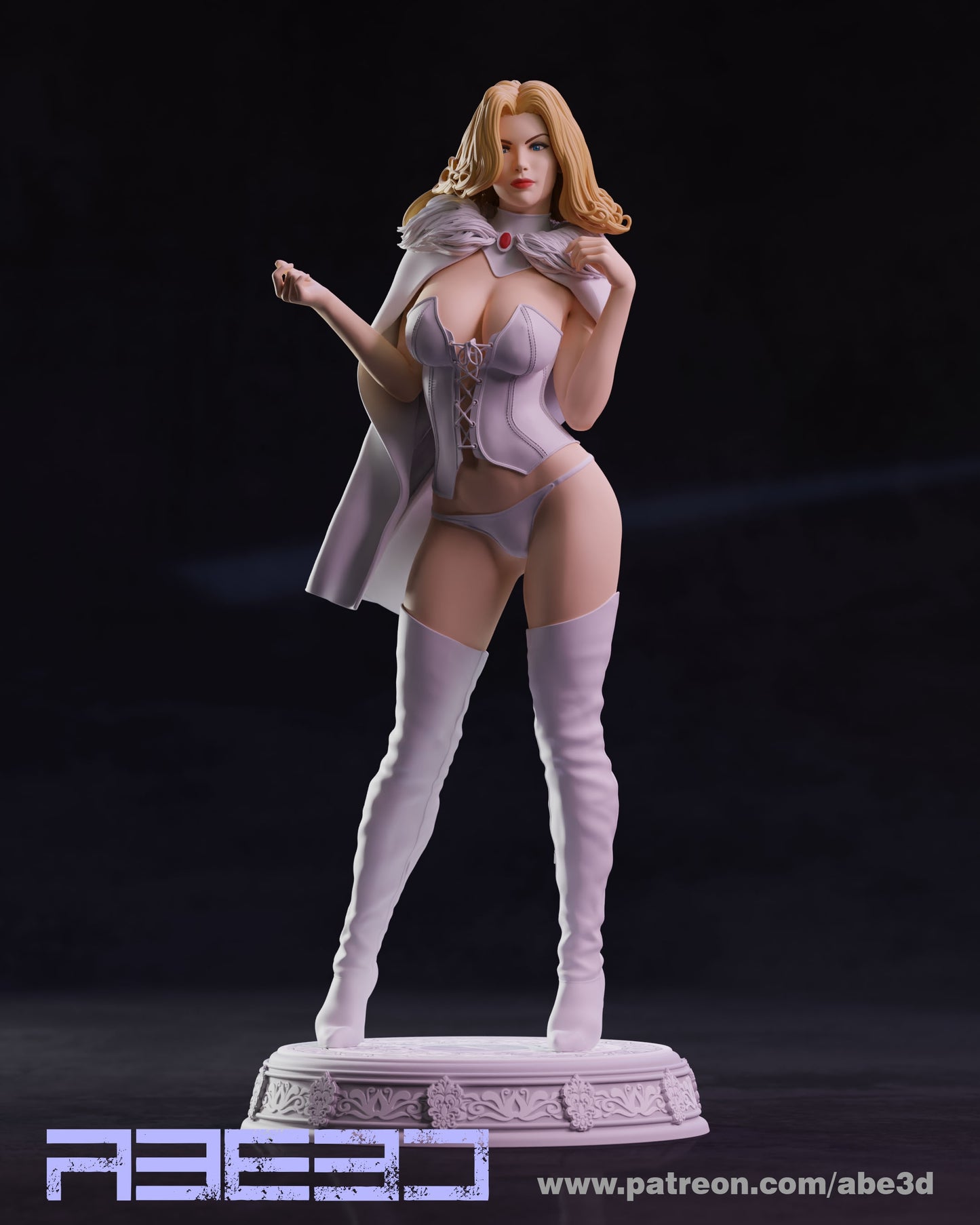 Emma - Unassembled and Unpainted Garage Kit - Model Designed by Abe3d (VARIANT PARTS INCLUDED)