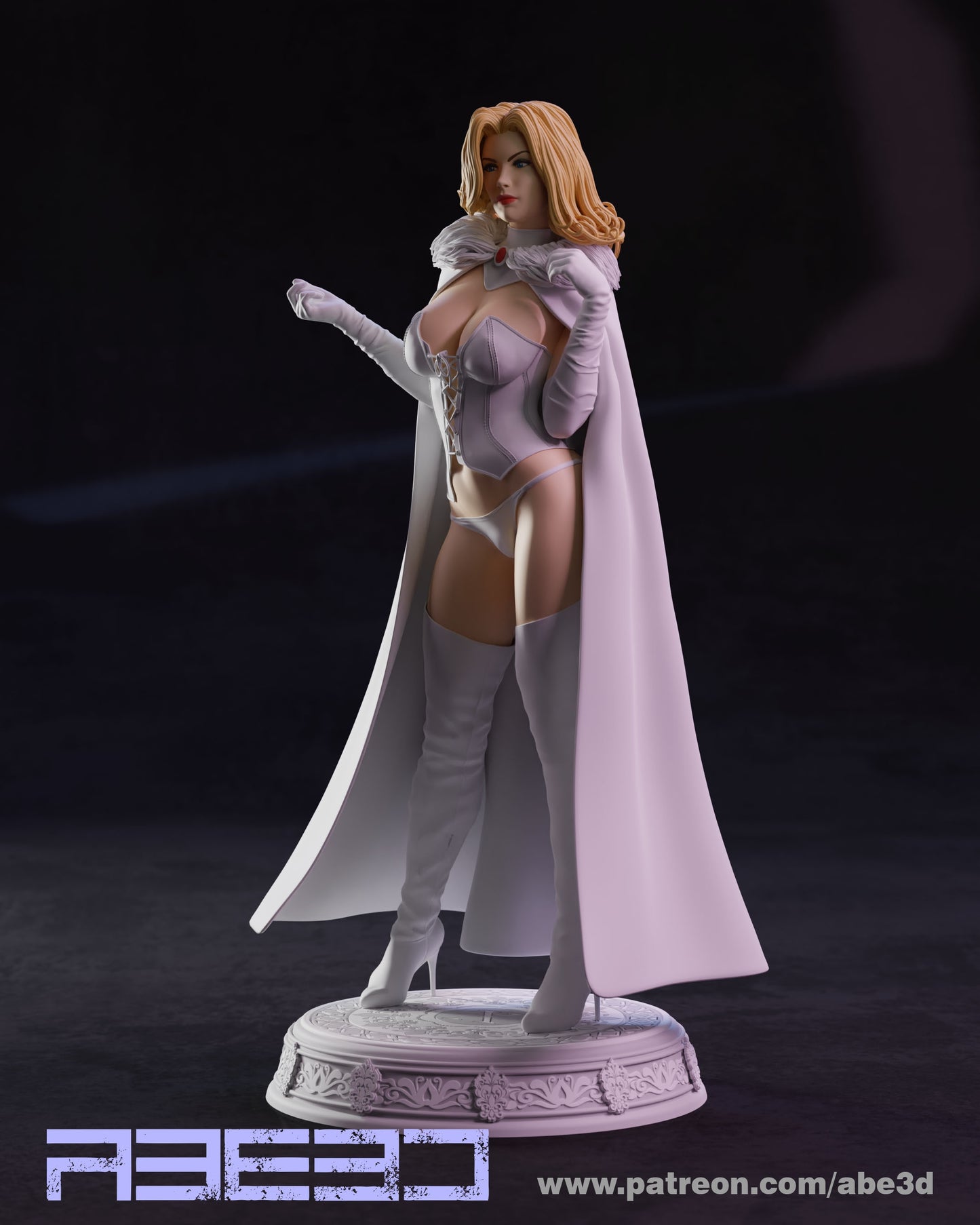 Emma - Unassembled and Unpainted Garage Kit - Model Designed by Abe3d (VARIANT PARTS INCLUDED)