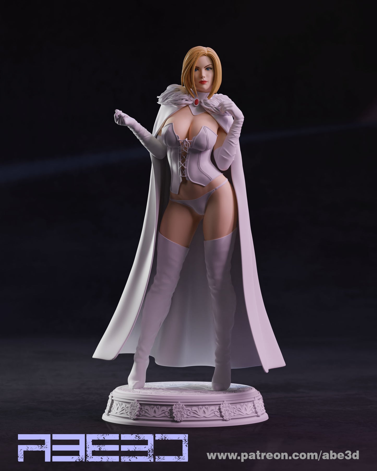 Emma - Unassembled and Unpainted Garage Kit - Model Designed by Abe3d (VARIANT PARTS INCLUDED)