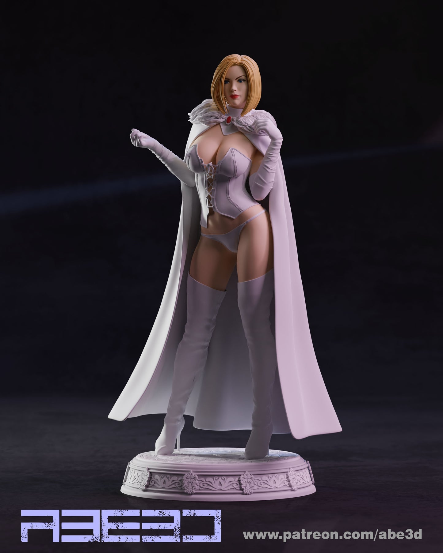 Emma - Unassembled and Unpainted Garage Kit - Model Designed by Abe3d (VARIANT PARTS INCLUDED)