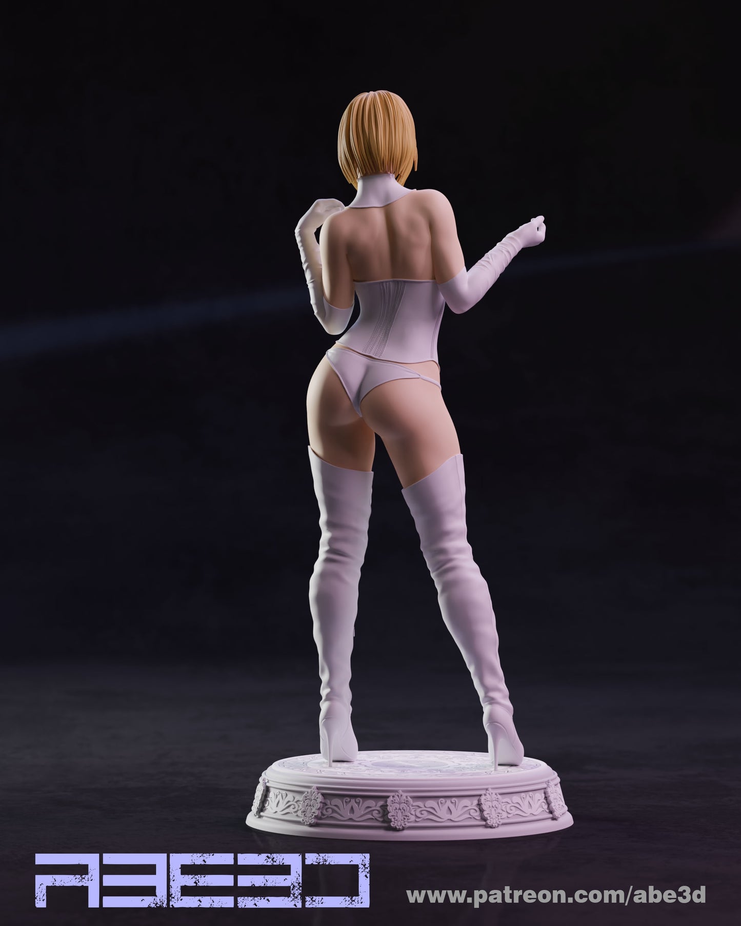 Emma - Unassembled and Unpainted Garage Kit - Model Designed by Abe3d (VARIANT PARTS INCLUDED)