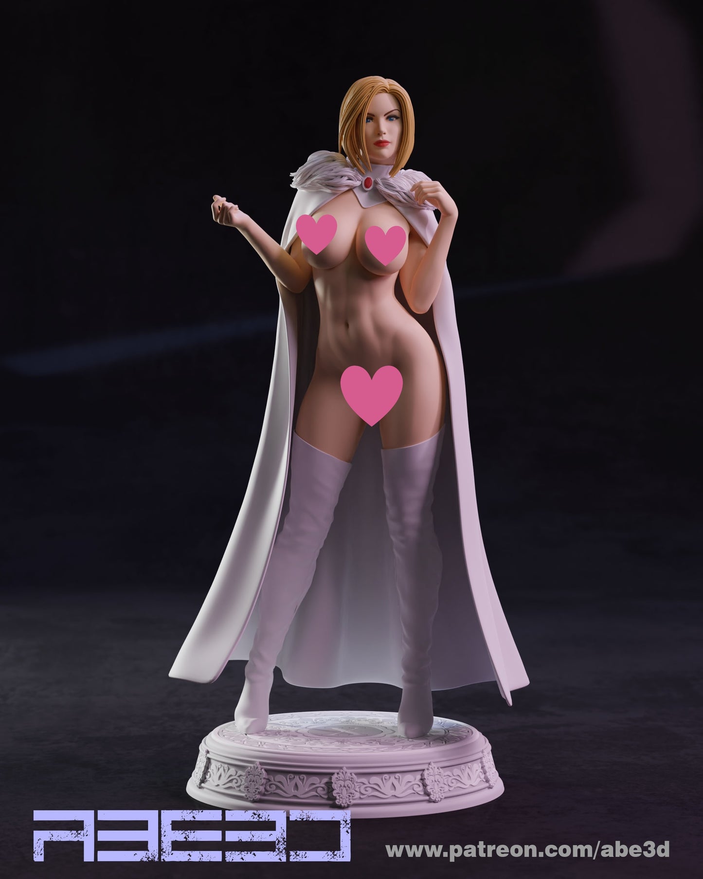 Emma NSFW (VARIANT PARTS INCLUDED) - Unassembled and Unpainted Garage Kit - Model Designed by Abe3d