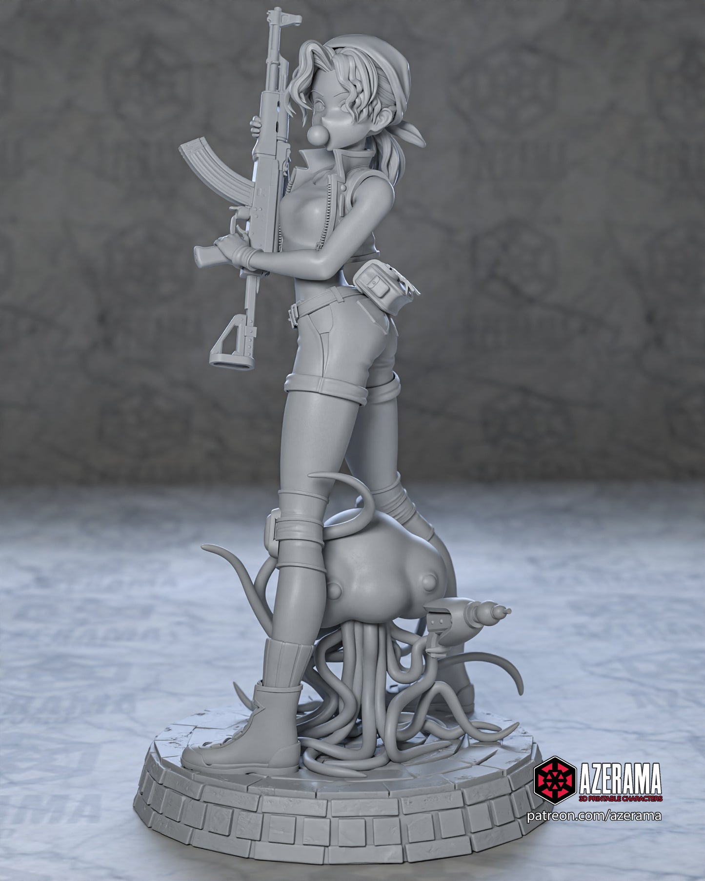 Eri - Unassembled and Unpainted Garage Kit - Model Designed by Azerama