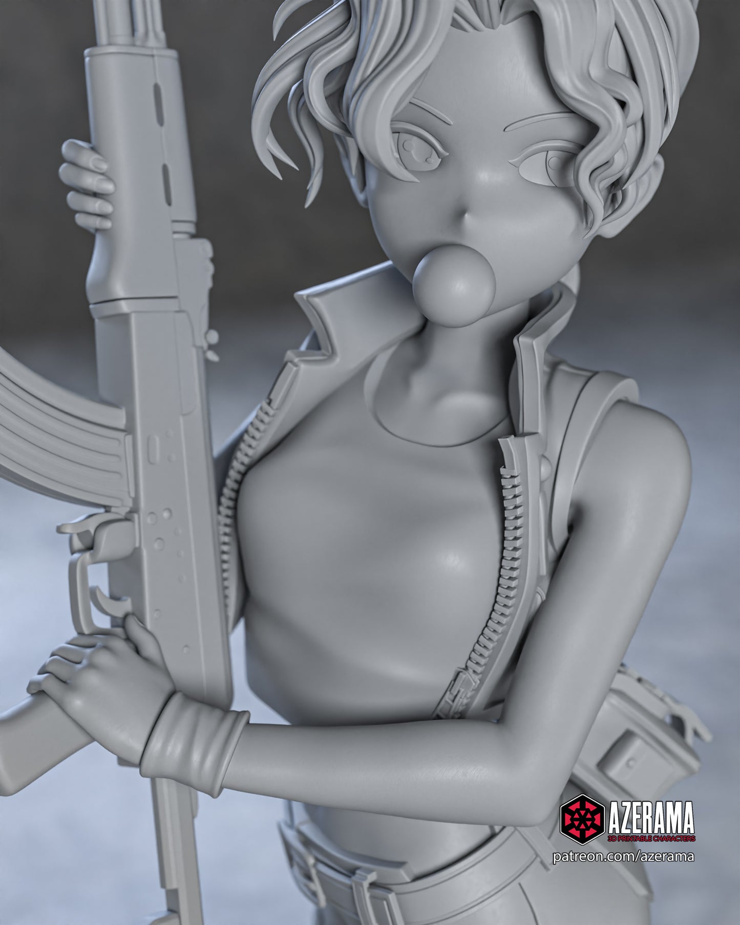 Eri - Unassembled and Unpainted Garage Kit - Model Designed by Azerama