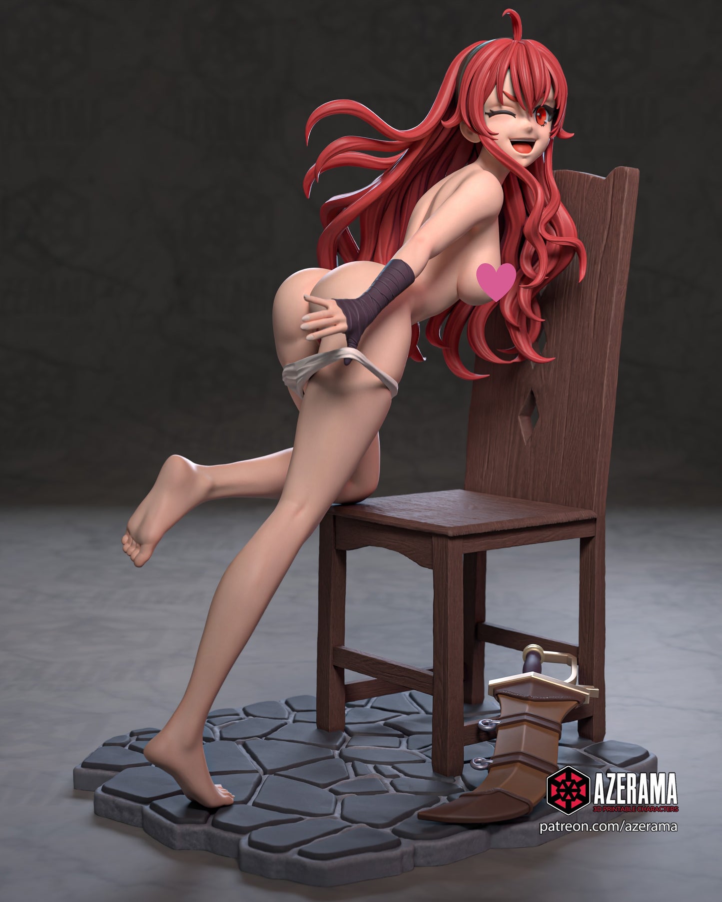 Eris NSFW - Unassembled and Unpainted Garage Kit - Model Designed by Azerama