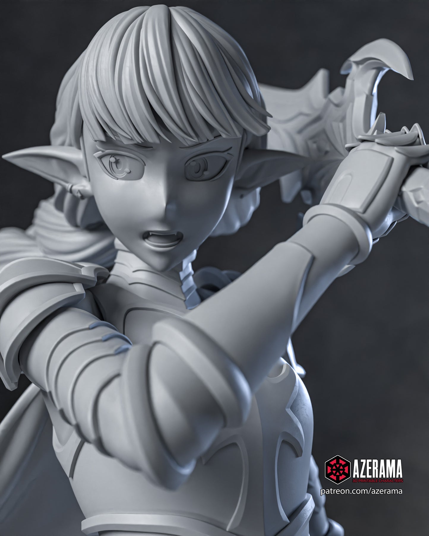 Esil - Unassembled and Unpainted Garage Kit - Model Designed by Azerama