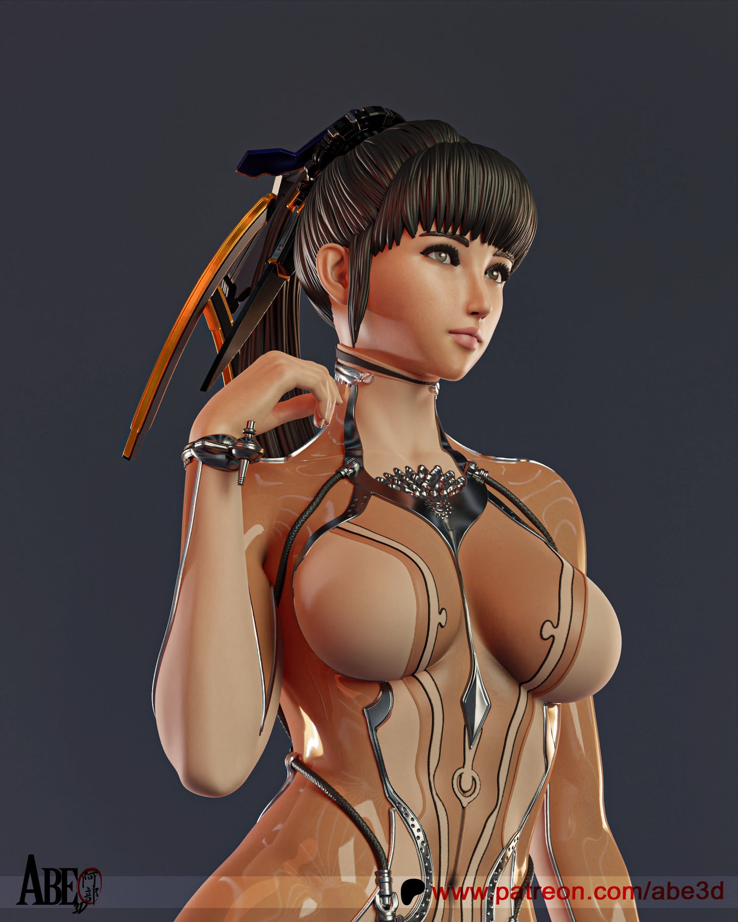 Eve Skin Suit (SWORD INCLUDED) - Unassembled and Unpainted Garage Kit - Model Designed by Abe3d