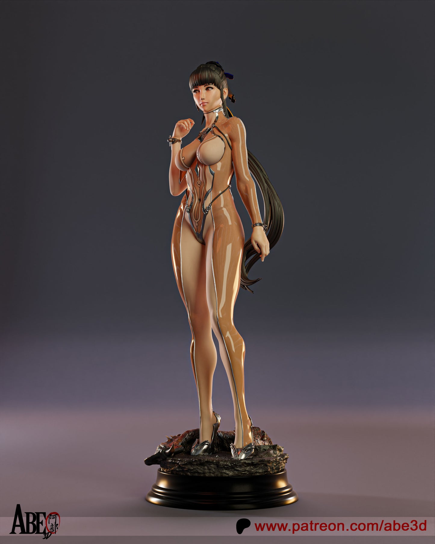 Eve Skin Suit (SWORD INCLUDED) - Unassembled and Unpainted Garage Kit - Model Designed by Abe3d