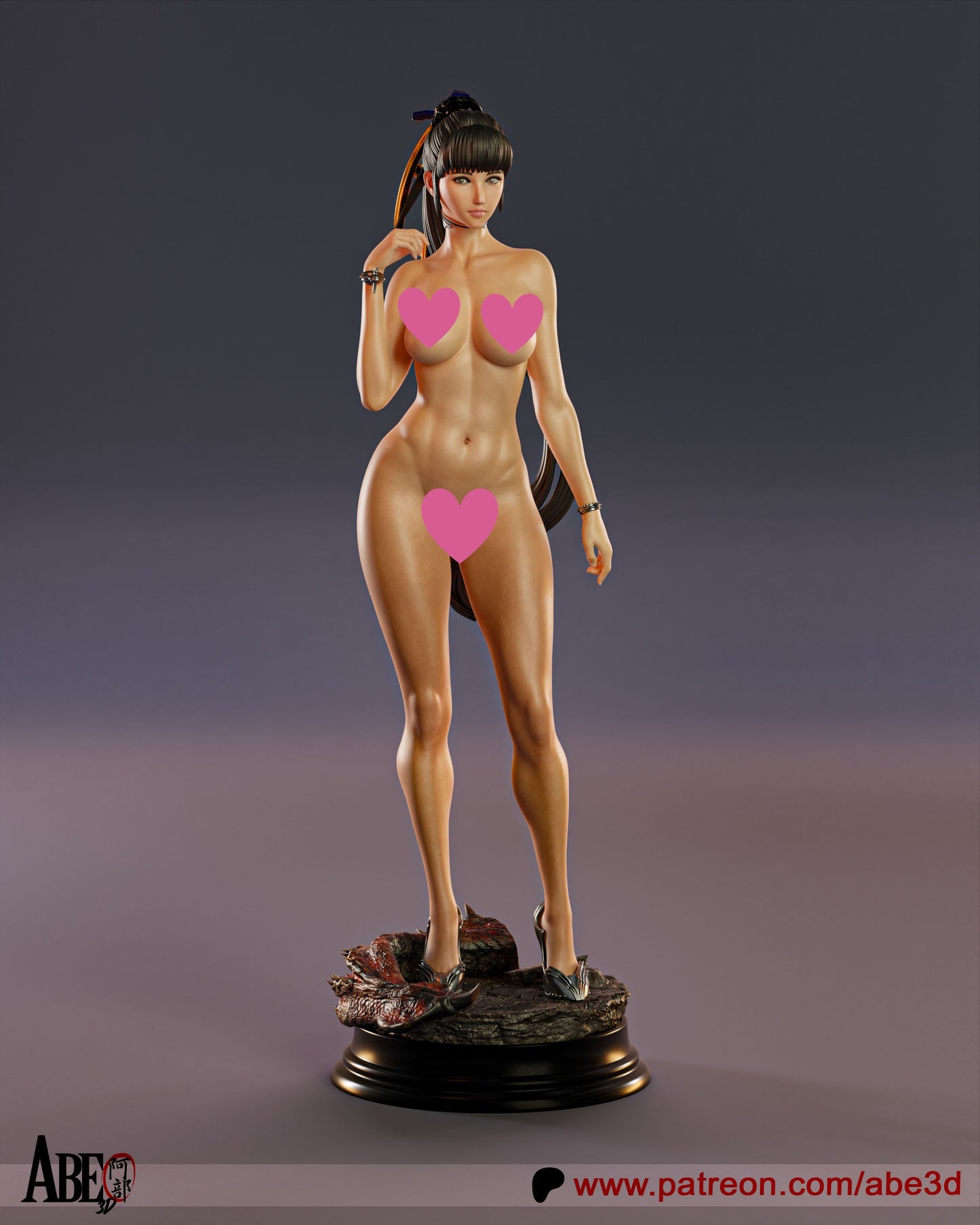 Eve NSFW - Unassembled and Unpainted Garage Kit - Model Designed by Abe3d