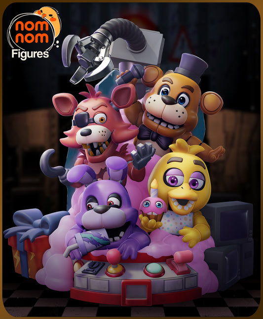 Five Nights At Freddy's - Unassembled and Unpainted Garage Kit - Model Designed by Nomnom Figures