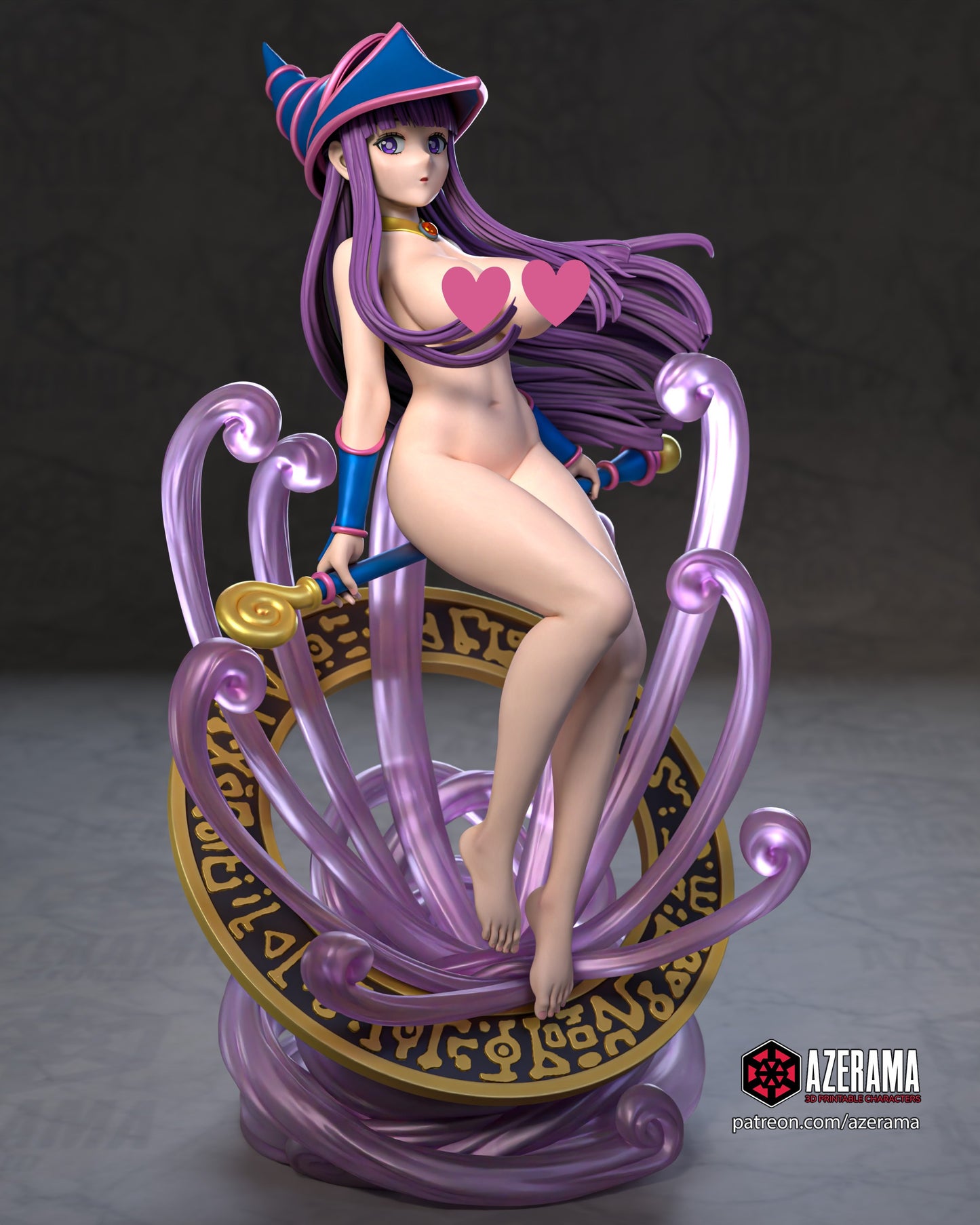 Dark Magician Fern NSFW - Unassembled and Unpainted Garage Kit - Model Designed by Azerama