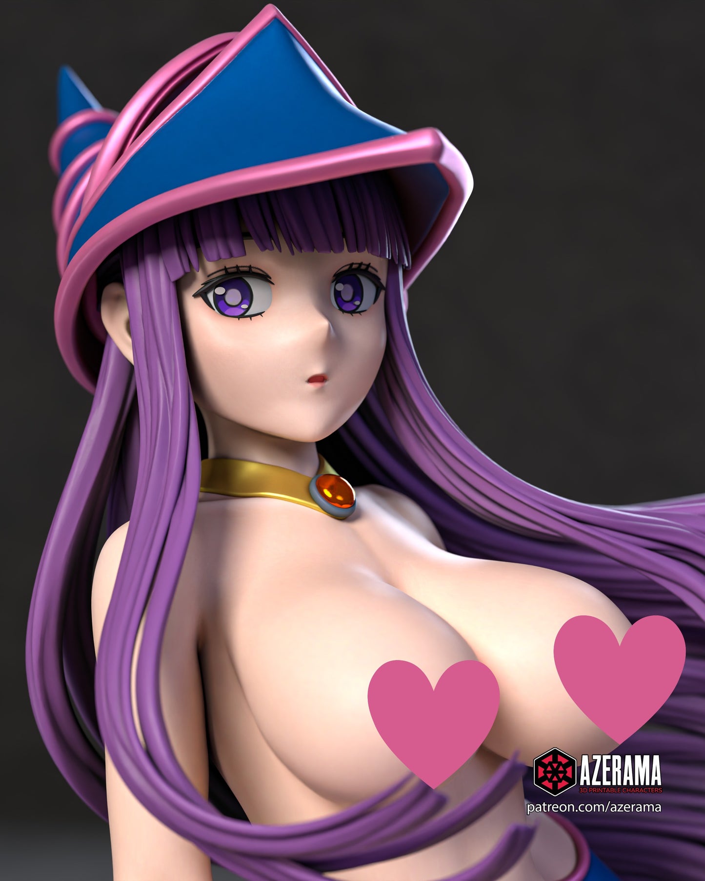 Dark Magician Fern NSFW - Unassembled and Unpainted Garage Kit - Model Designed by Azerama