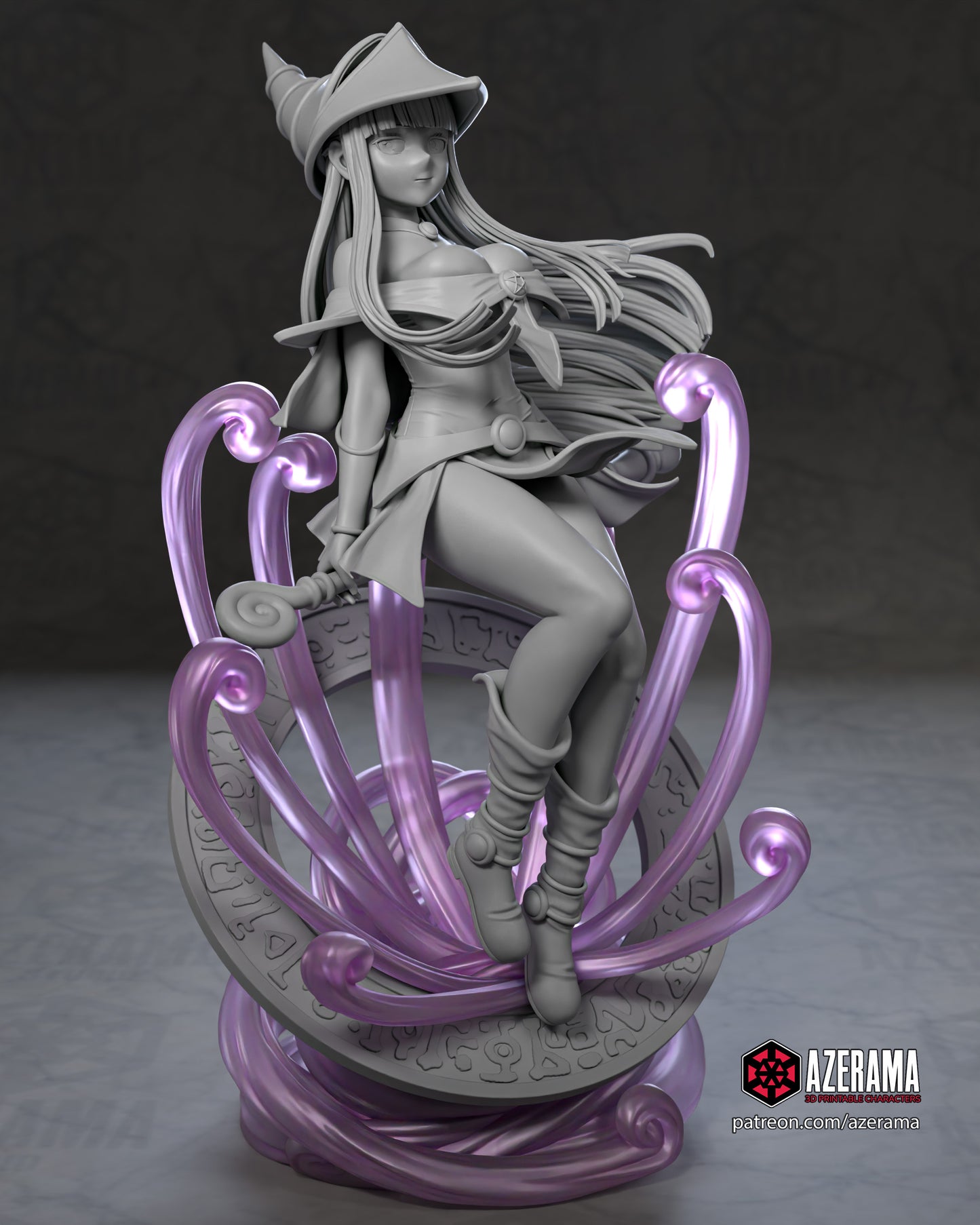 Dark Magician Fern - Unassembled and Unpainted Garage Kit - Model Designed by Azerama