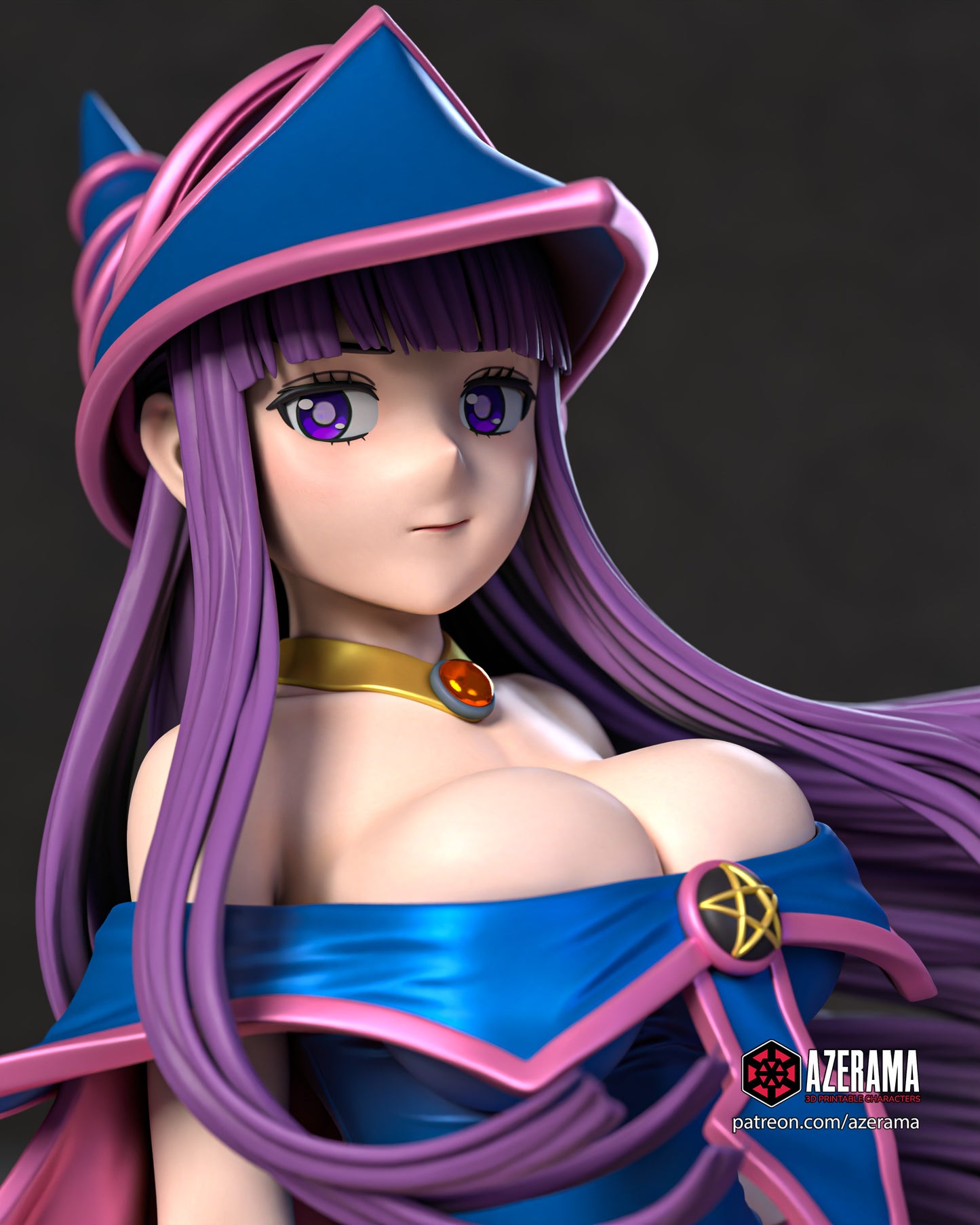 Dark Magician Fern - Unassembled and Unpainted Garage Kit - Model Designed by Azerama