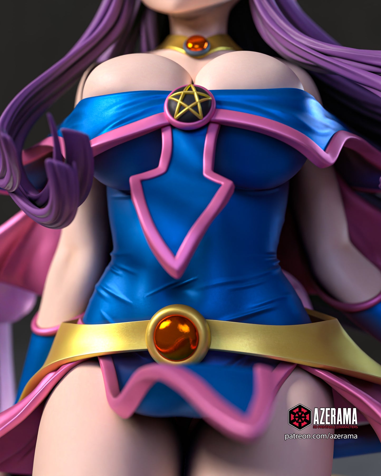 Dark Magician Fern - Unassembled and Unpainted Garage Kit - Model Designed by Azerama