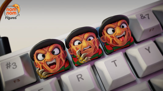 Freddie KeyCaps - UNPAINTED - Model Designed by NomNom Figures