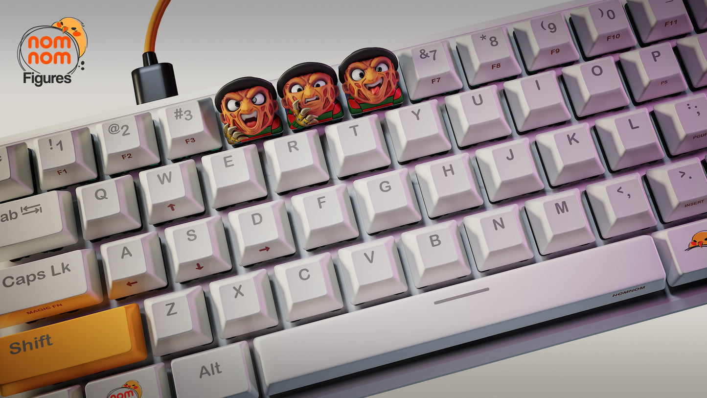 Freddie KeyCaps - UNPAINTED - Model Designed by NomNom Figures