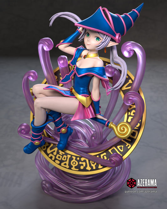 Dark Magician Freiren - Unassembled and Unpainted Garage Kit - Model Designed by Azerama