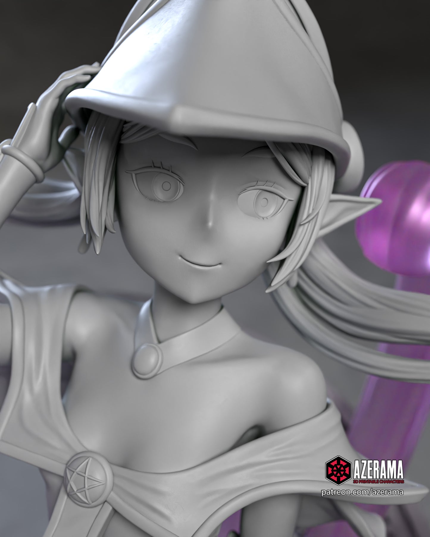 Dark Magician Freiren - Unassembled and Unpainted Garage Kit - Model Designed by Azerama