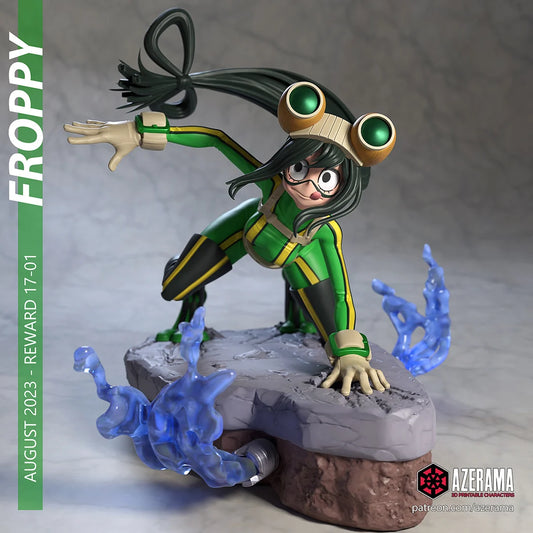 Tsuyu - Unassembled and Unpainted Garage Kit - Model Designed by Azerama