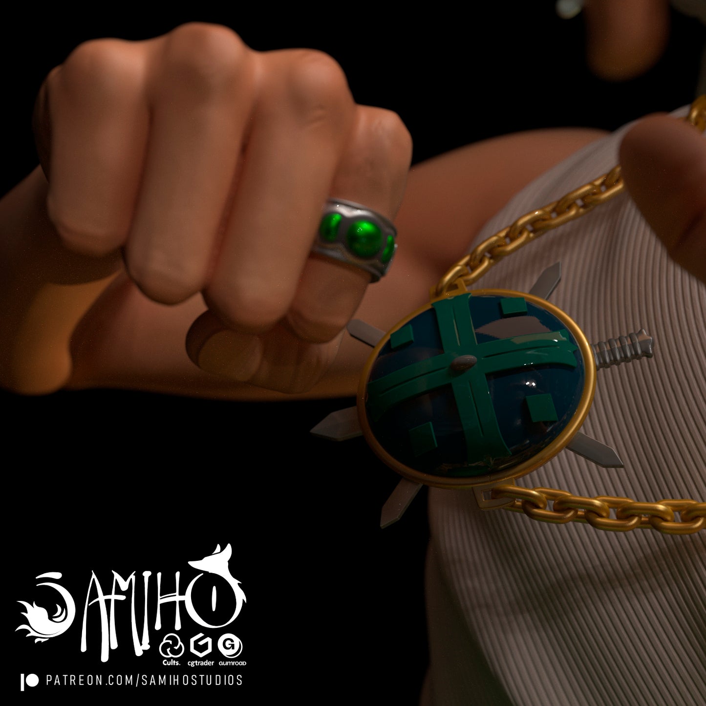Gon - Unassembled and Unpainted Garage Kit - Model Designed by Samiho Studios